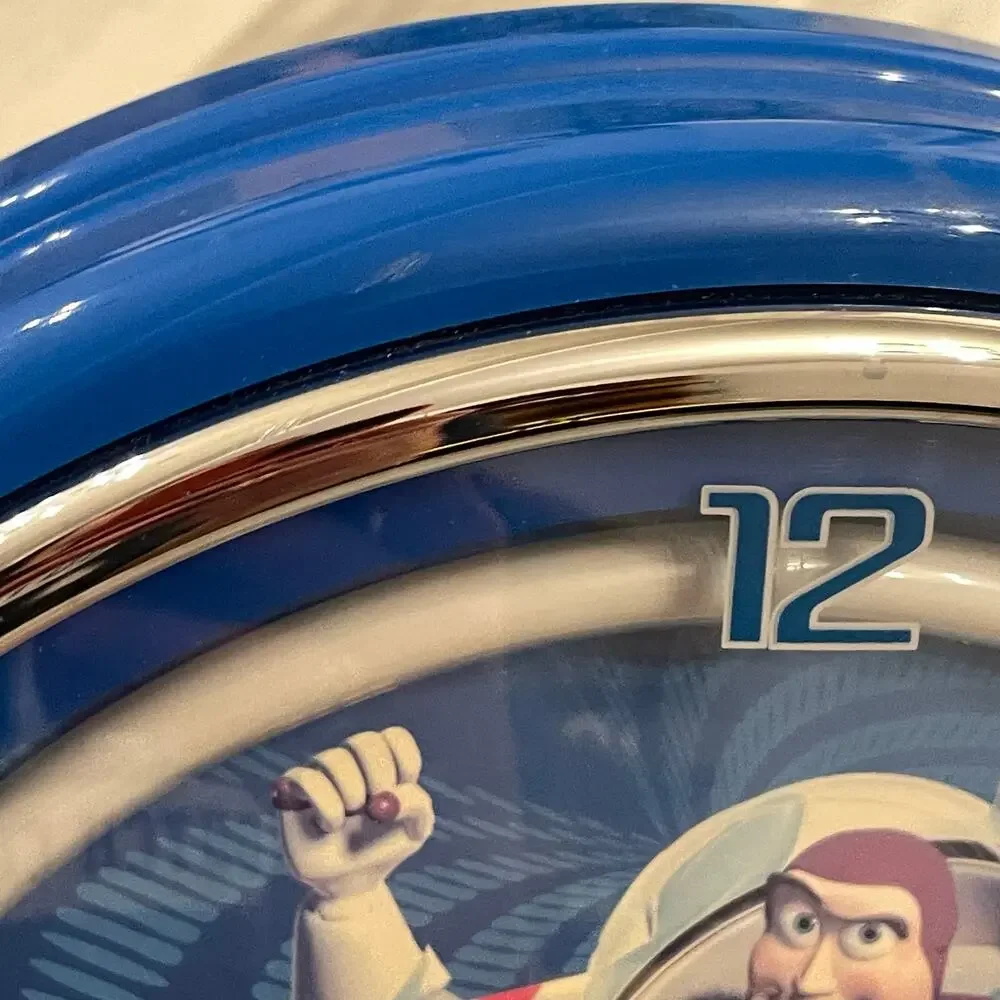 Toy Story Buzz Lightyear Alien Wall Clock Blue Works Disney Pixar NO Neon READ